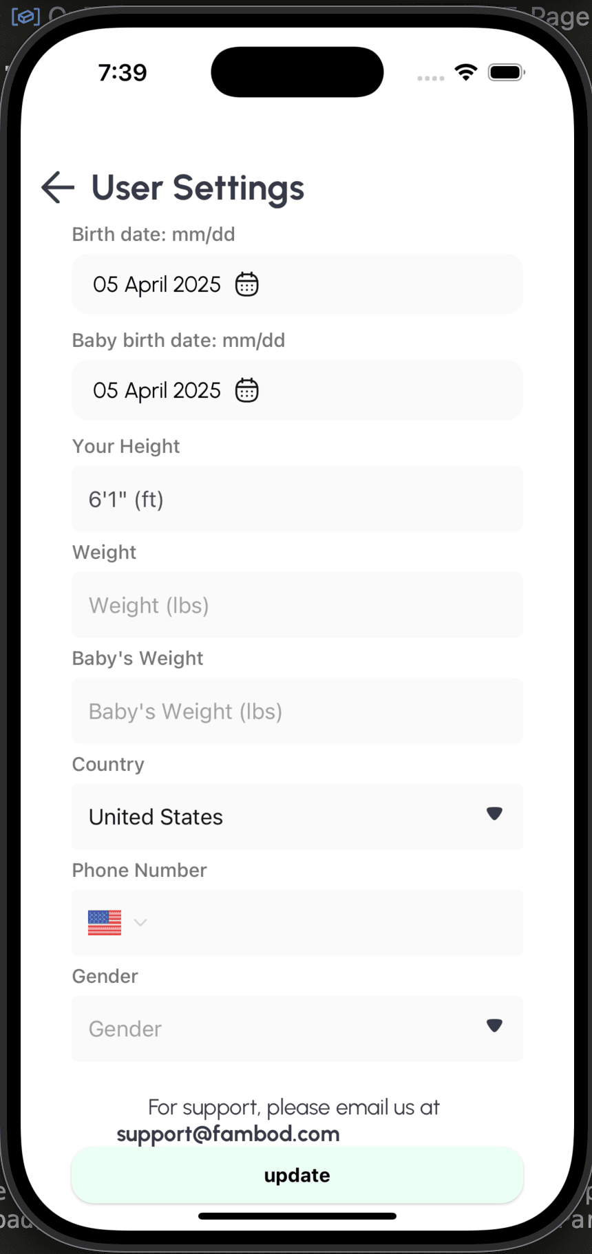 FamBod App